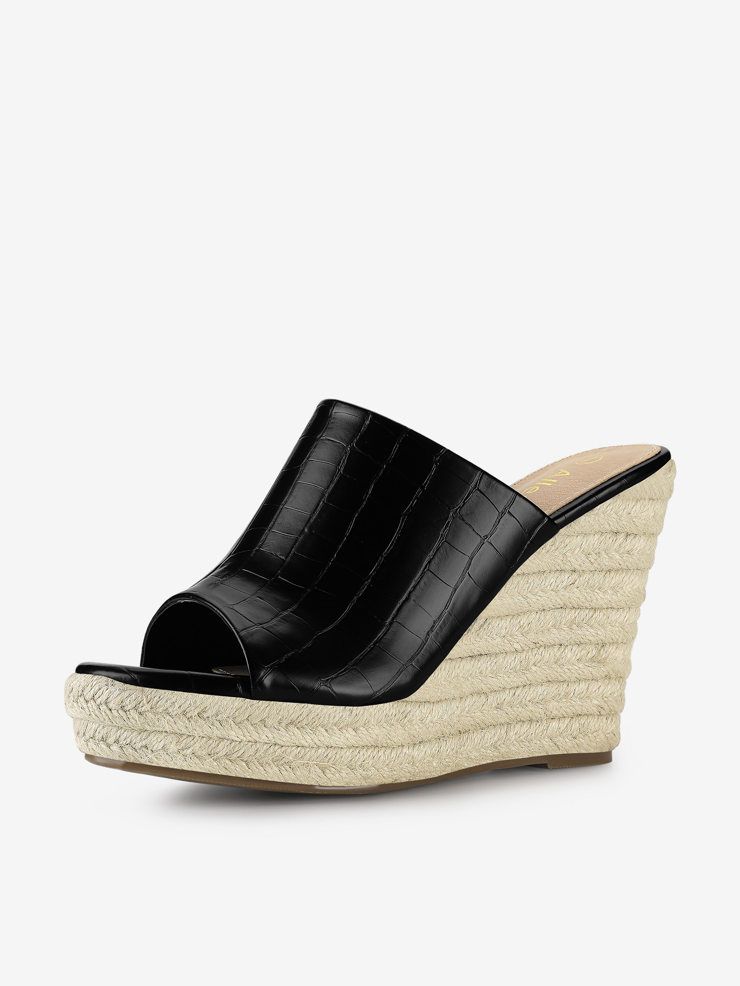 Women's Espadrilles Wedges Wedge Sandals Black/8