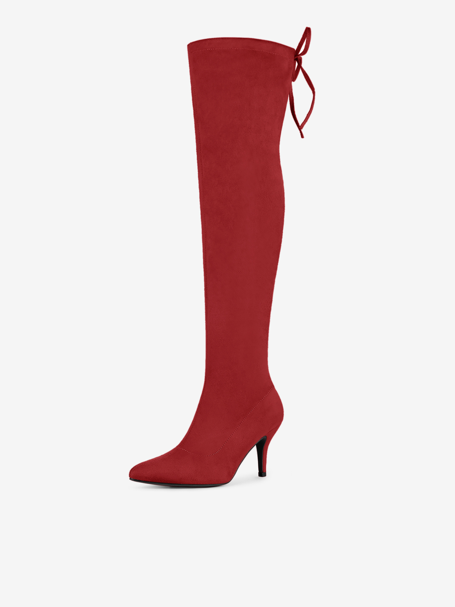 Stiletto Heel Thigh High Over the Knee Boots Red/7