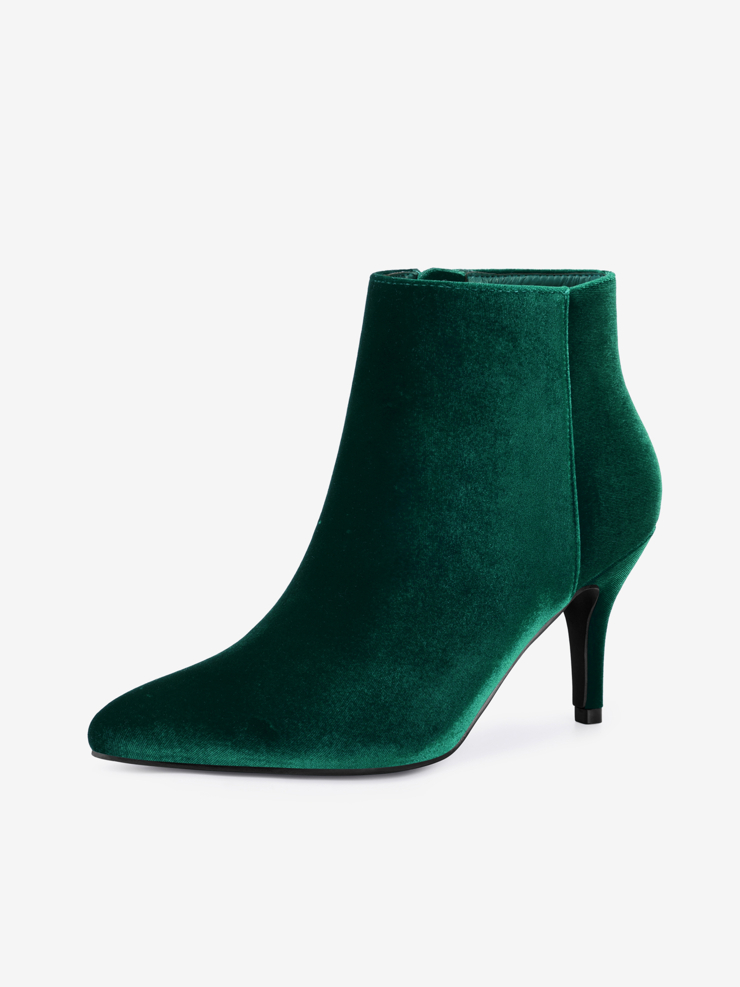 Women's Pointed Toe Boot Stiletto Heels Ankle Boots Green/7