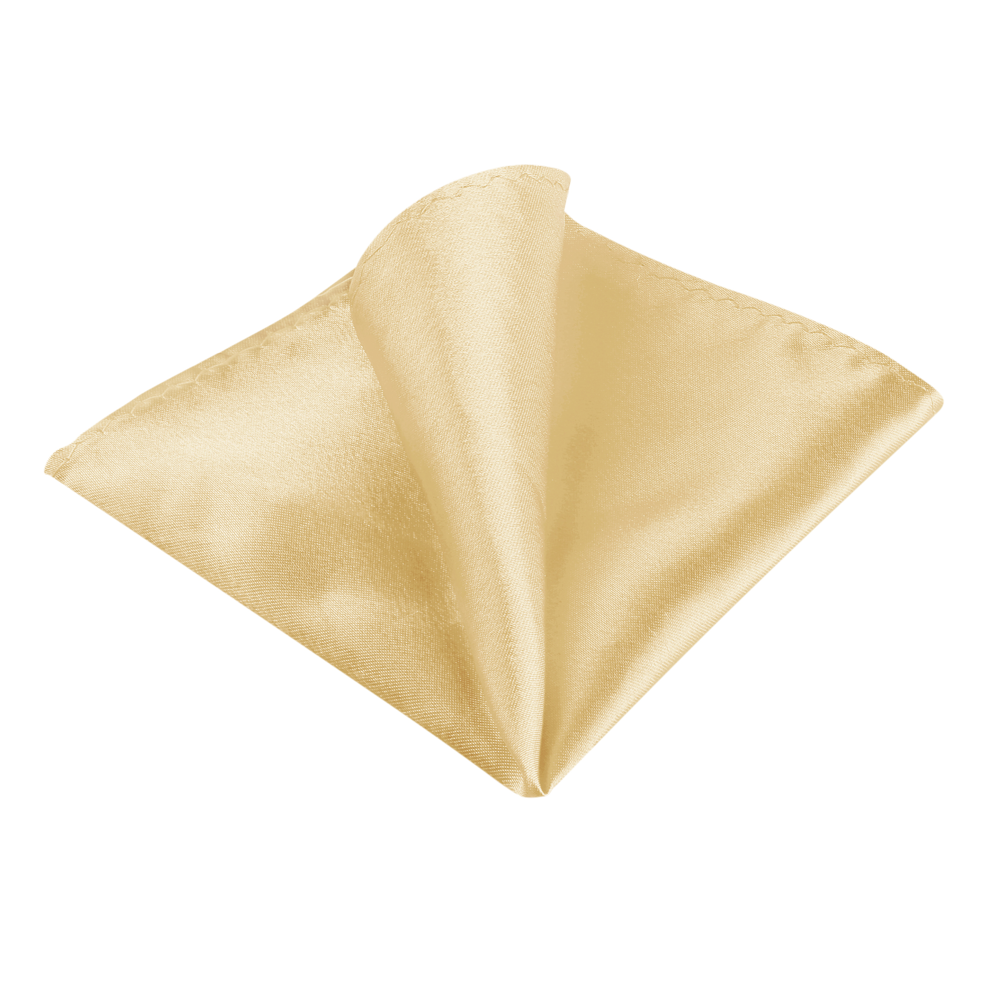 Pocket Squares Handkerchiefs Solid Color for Wedding Party Champagne/One Size