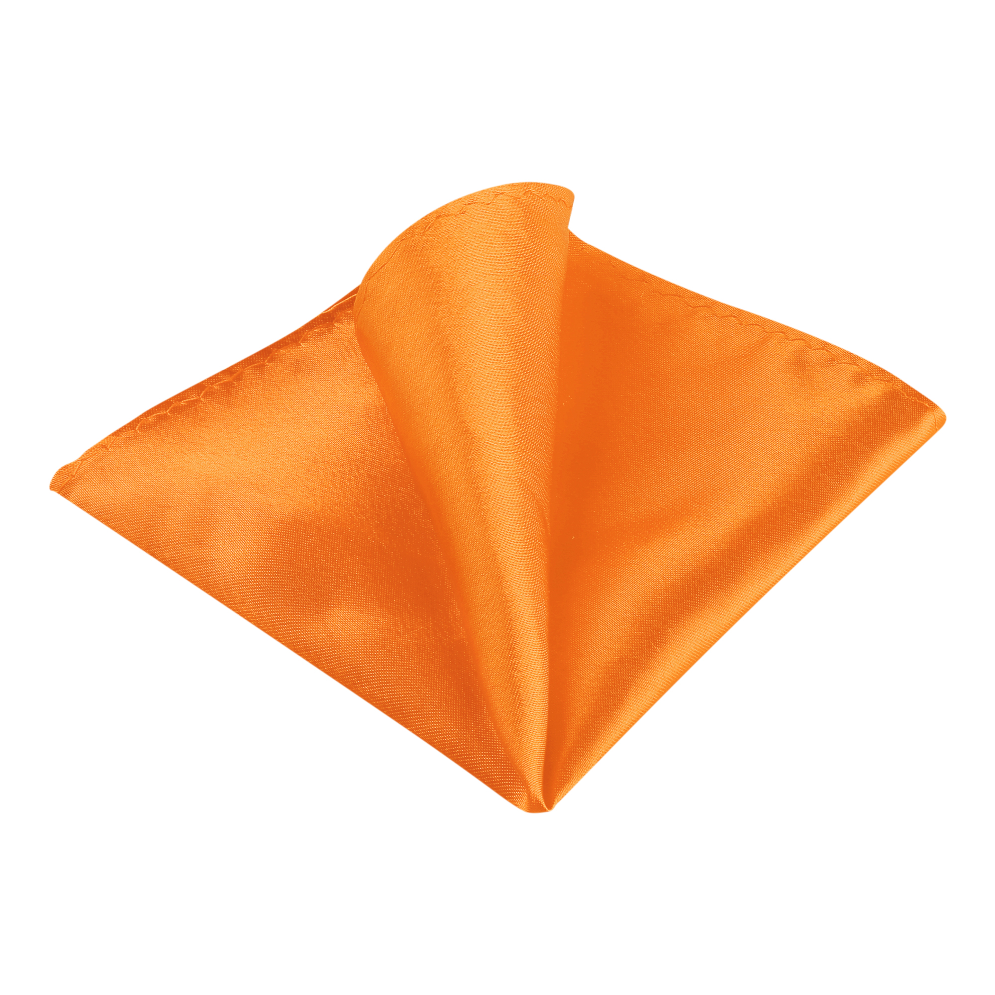 Pocket Squares Handkerchiefs Solid Color for Wedding Party Orange/One Size