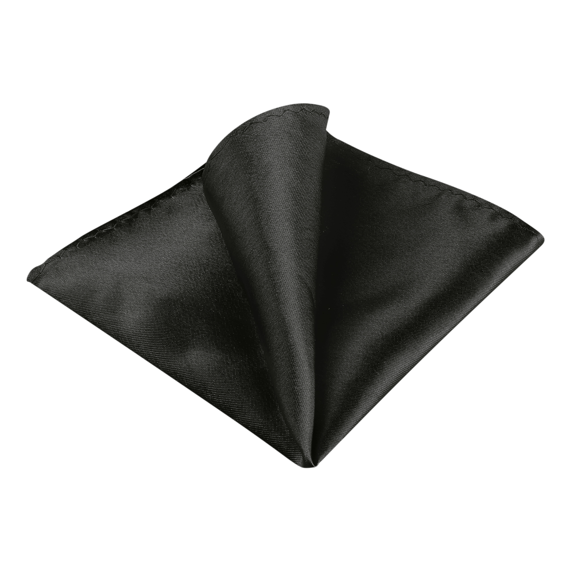 Pocket Squares Handkerchiefs Solid Color for Wedding Party Black/One Size