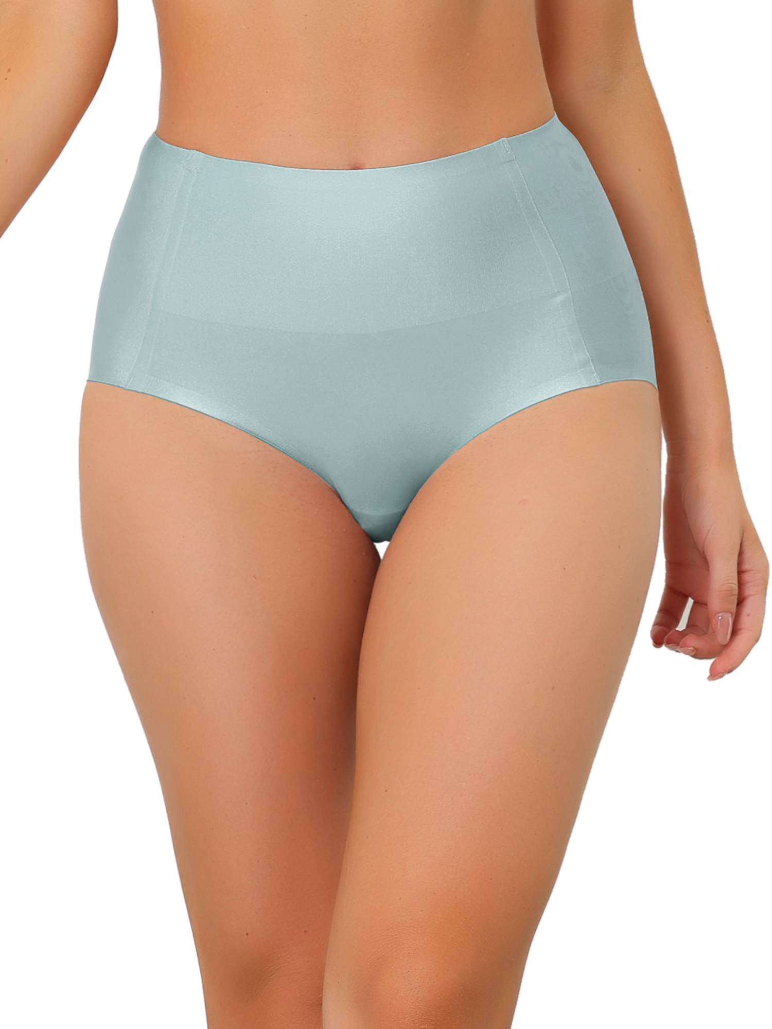 Women's Tummy Control Hipster Underwear High-Waisted Breathable Brief Blue/M